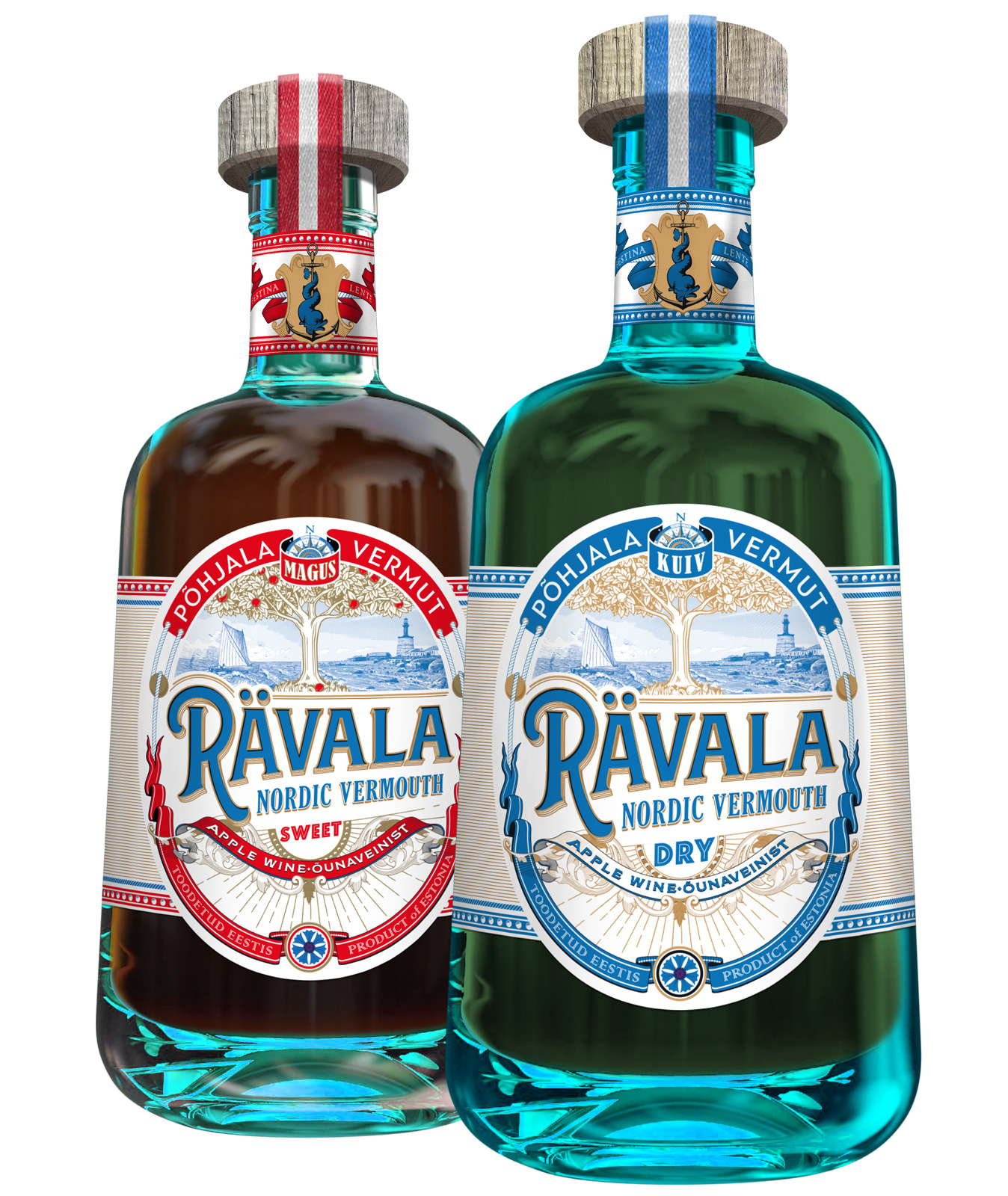 Rävala Vermouth bottles
